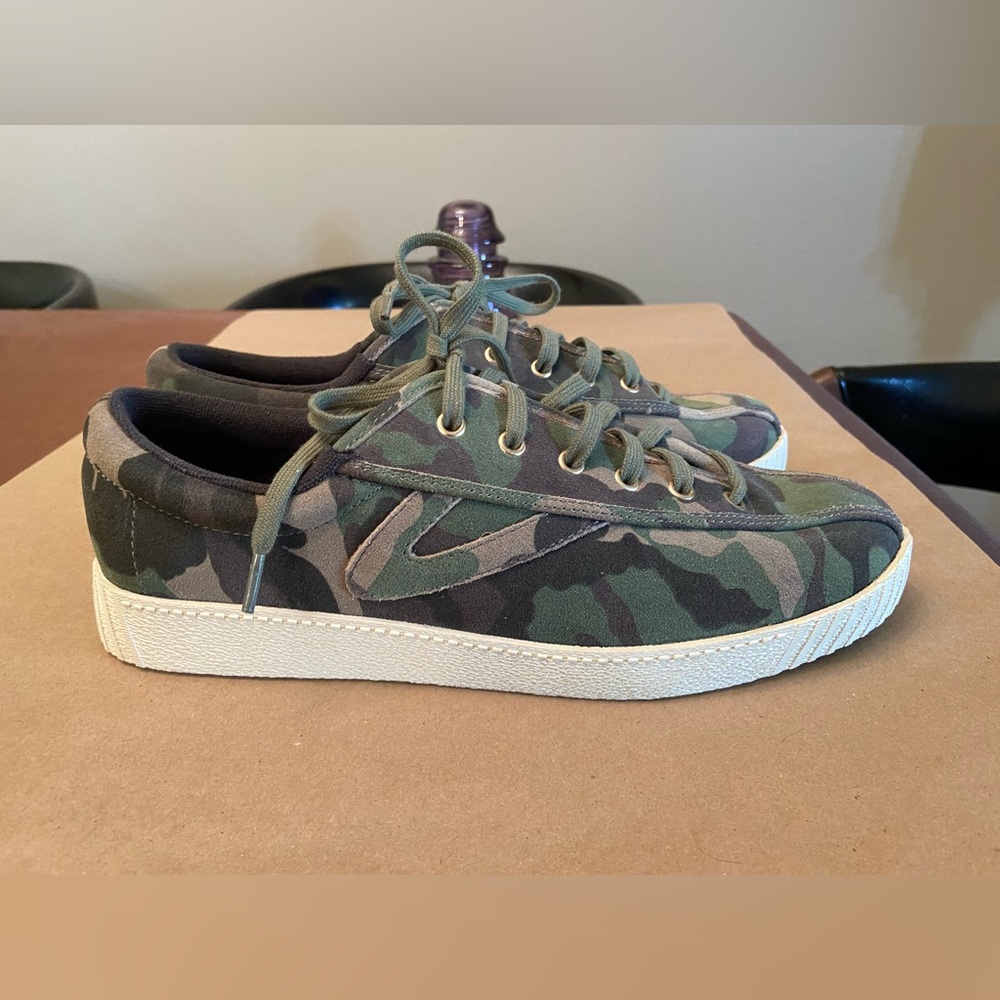 Tretorn Nylite sneakers. Camouflage Print, Size 10, New without box or tags.